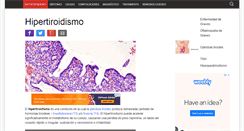 Desktop Screenshot of hipertiroidismo.org